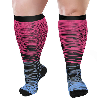 Bunte Cool Lines Kompressionsstrümpfe in Übergrößen 2XL-7XL (3 Paar) - image 8