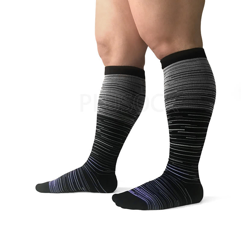 2XL-7XL Purple Filaments Kompressionsstrümpfe in Übergröße (3 Paar)