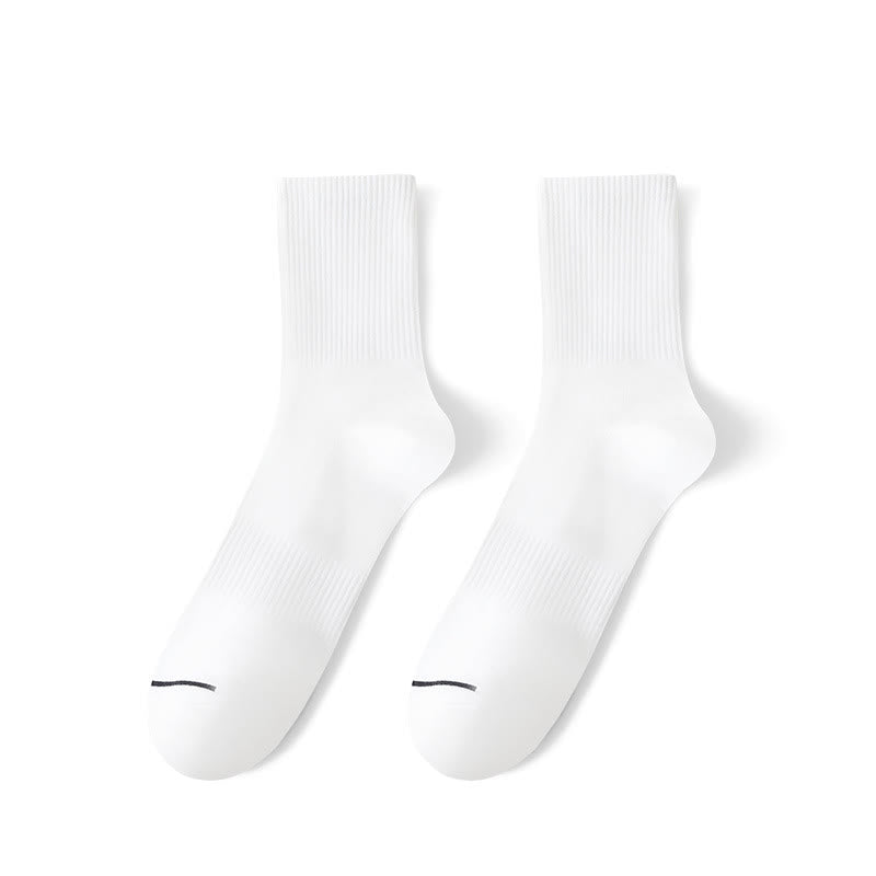 Bequeme, einfarbige Viertelsocken (6 Paar) - EU39-48 (US6-13) - Weiß - image 1
