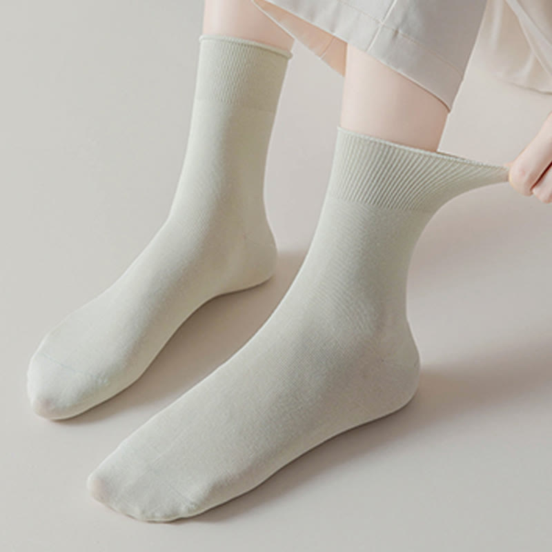 Einfarbige, hochelastische Viertelsocken (5 Paar)