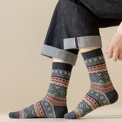 Atmungsaktive Retro-Viertel-Socken in Übergröße (3 Paar)