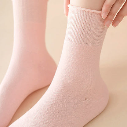 Elastische, einfarbige Viertelsocken in Übergröße (6 Paar)
