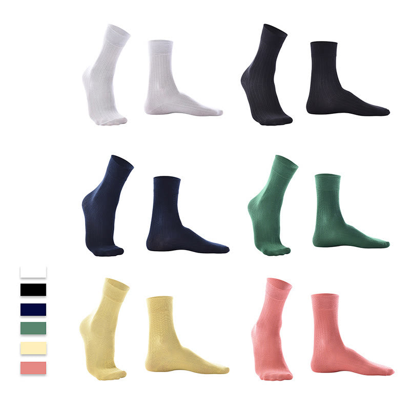 Atmungsaktive Crew-Socken in Bonbonfarben (6 Paar) - image 3