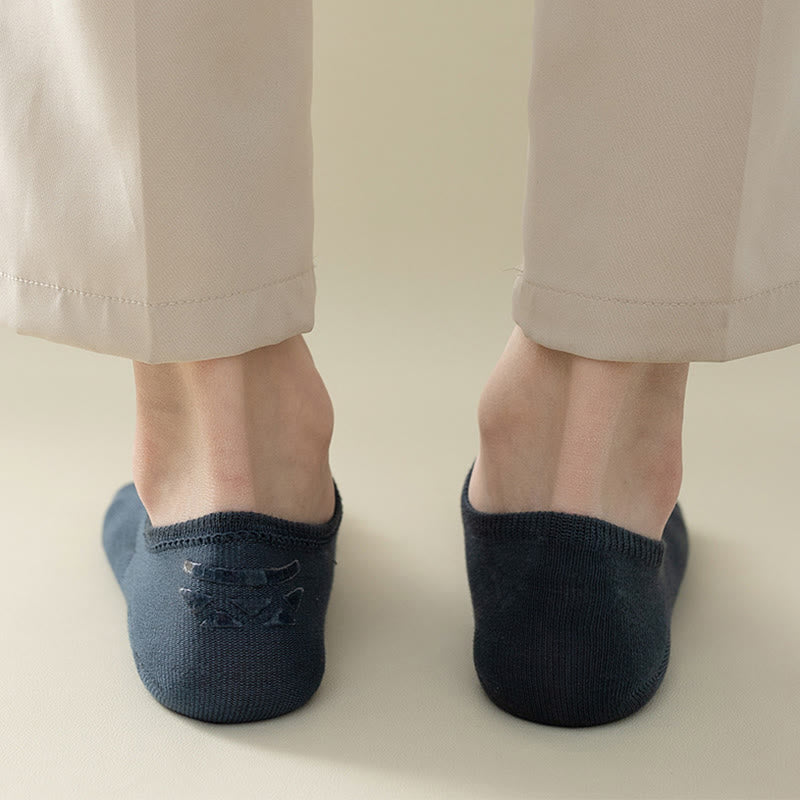 Rutschfeste No-Show-Socken in Übergröße (5 Paar)