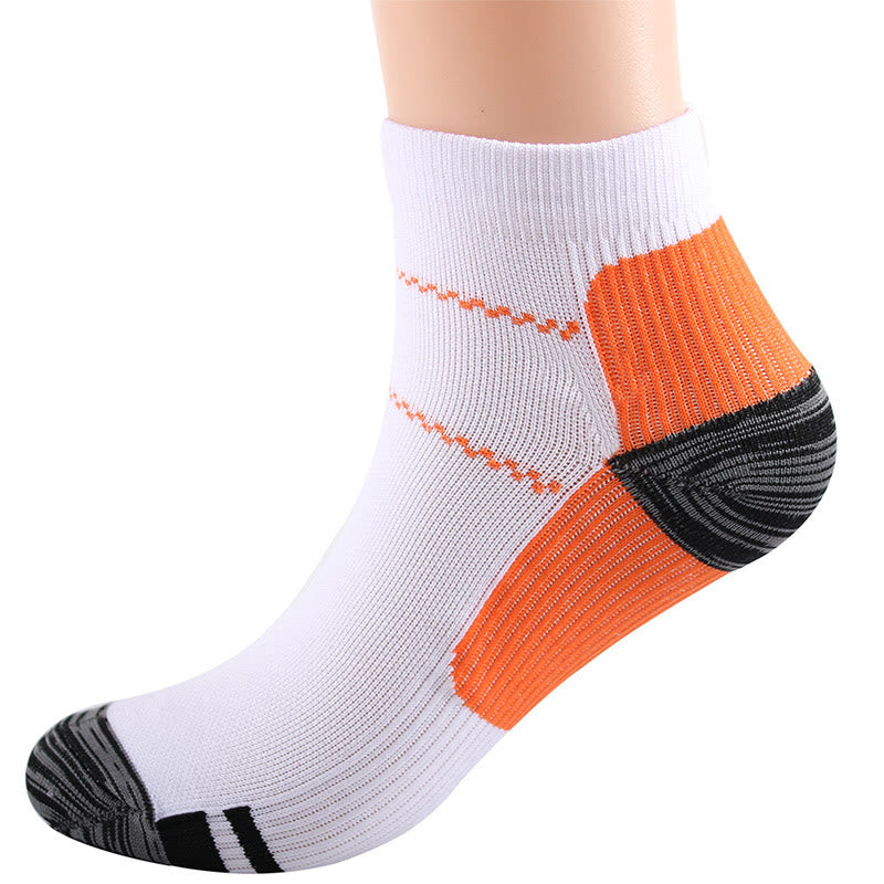 Elastische Sport-Knöchelkompressionsstrümpfe (10 Paar) - Orange - L/XL - image 11