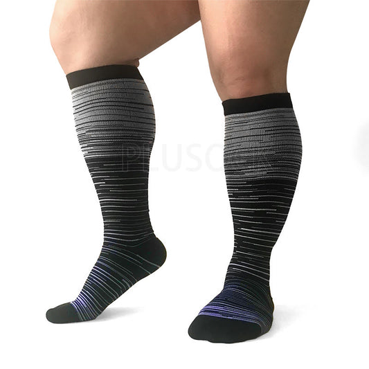 2XL-7XL Purple Filaments Kompressionsstrümpfe in Übergröße (3 Paar)