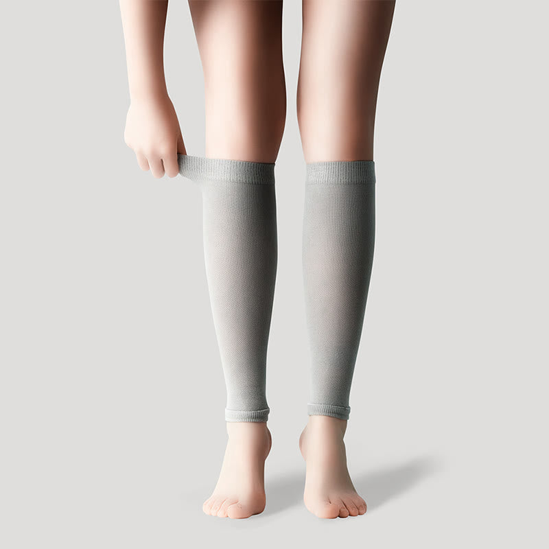 Fußlose Coole Kompressionsstrümpfe aus Eisseide, Unisex - Grau - XL - image 26
