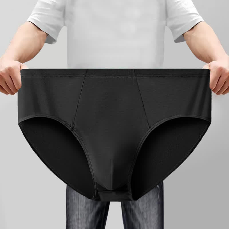 Einfache, hoch taillierte Stretch-Hüftslips in Übergröße (2er-Pack) - Schwarz - 10XL - image 9
