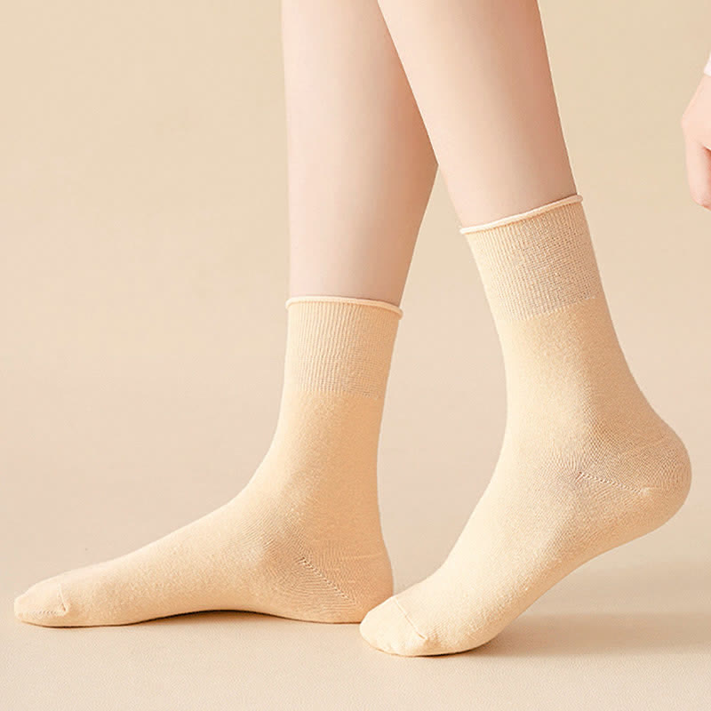 Elastische, einfarbige Viertelsocken in Übergröße (6 Paar)