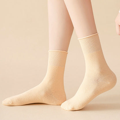Elastische, einfarbige Viertelsocken in Übergröße (6 Paar)