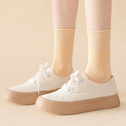 Elastische, einfarbige Viertelsocken in Übergröße (6 Paar)