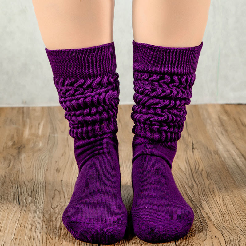Bonbonfarbene, weiche Slouch-Socken (2 Paar)
