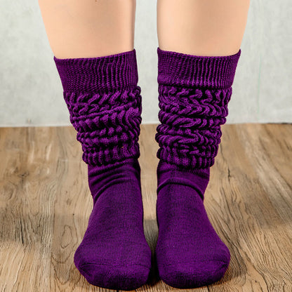 Bonbonfarbene, weiche Slouch-Socken (2 Paar)