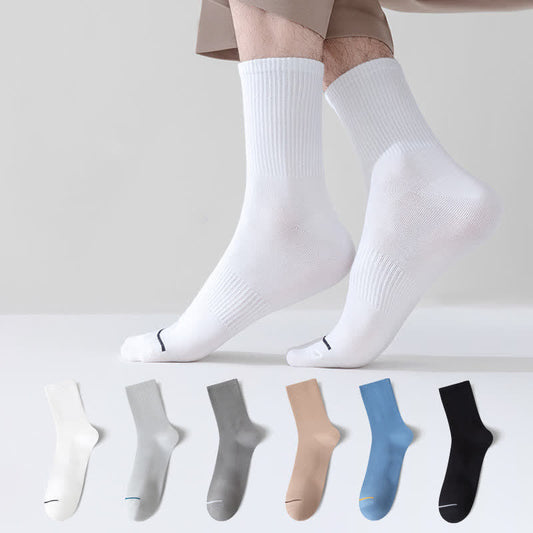 Bequeme, einfarbige Viertelsocken (6 Paar) - EU39-48 (US6-13) - Mehrfarbig (6 Paar) - image 0
