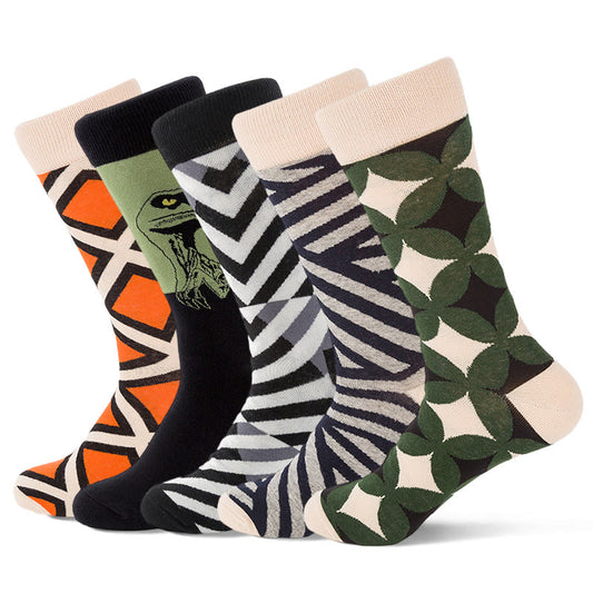 Crew-Socken mit Dinosauriermotiv in Übergröße (5 Paar)