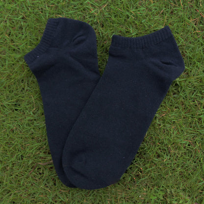 Knöchelsocken aus einfarbiger Baumwolle (3 Paar) - 42-48 - Schwarz - image 5