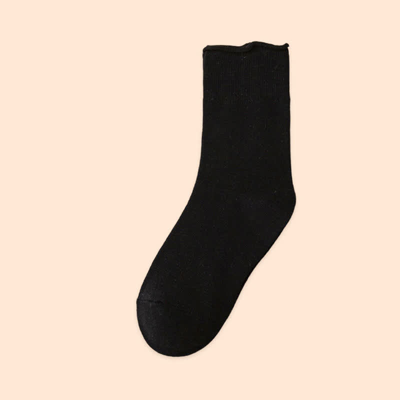Elastische, einfarbige Viertelsocken in Übergröße (6 Paar)
