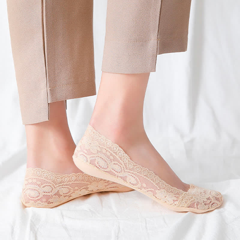 Flache, unsichtbare Spitzensocken (6 Paar) - image 8