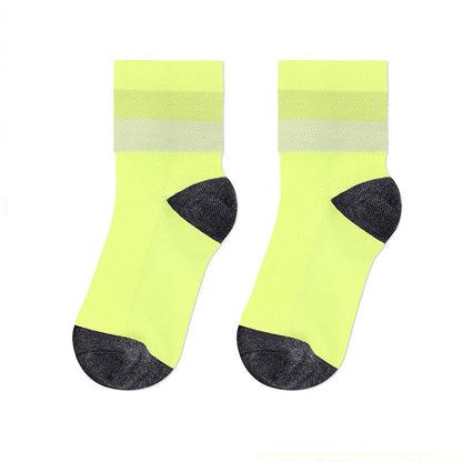 Atmungsaktive Viertelsocken in Bonbonfarben