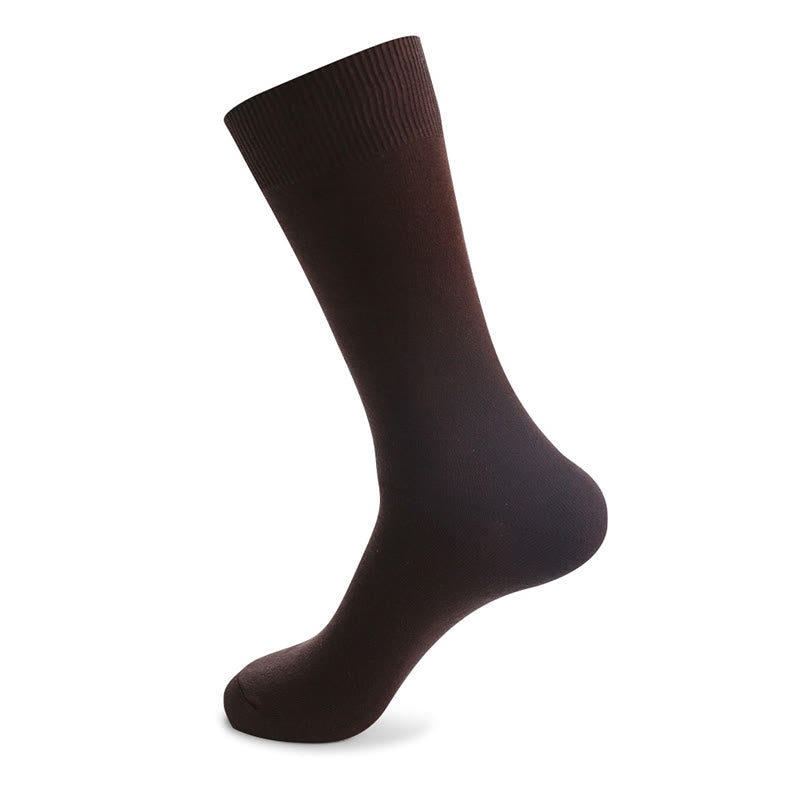 Strapazierfähige, einfarbige Socken (7 Paar) - Kaffee - EU46-50 (US12-15) - image 13