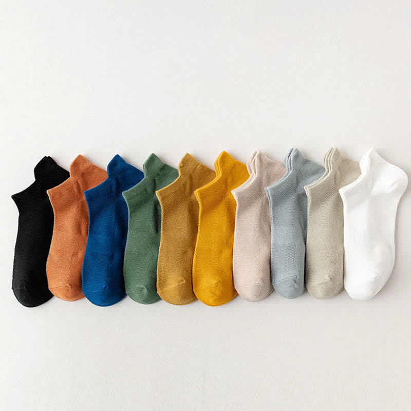 Atmungsaktive Knöchelsocken mit Ohrenlift (5 Paar) - Mehrfarbig (10 Paar) - EU44-50 (US10-15) - image 11