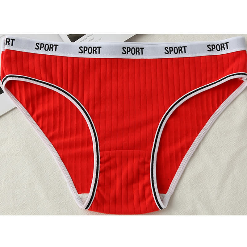 Antibakterielle Baumwollunterwäsche mit hohem Bund (4er-Pack) - Rot - 4XL - image 8