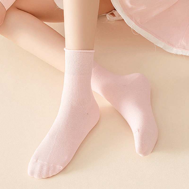 Elastische, einfarbige Viertelsocken in Übergröße (6 Paar)