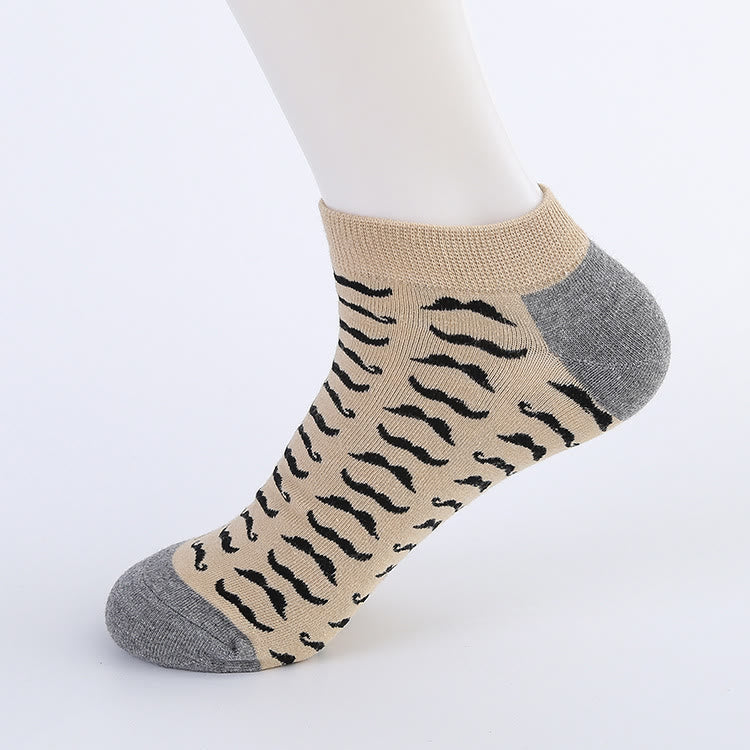 Knöchelsocken mit unregelmäßigen Mustern (5 Paar) - image 5