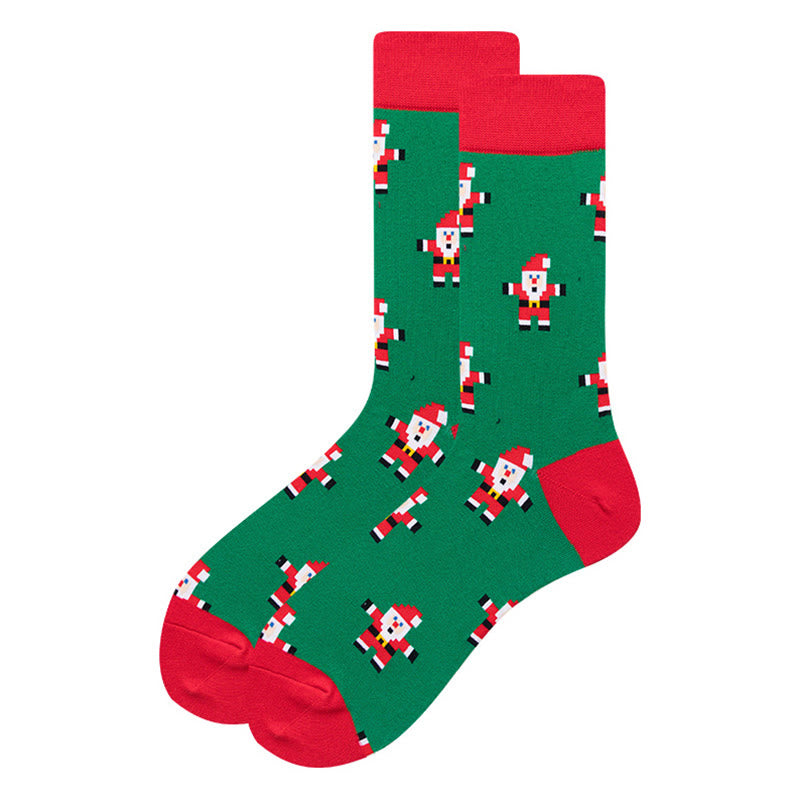 Weihnachtliche, dehnbare Socken mit Motiv (6 Paar) - image 2