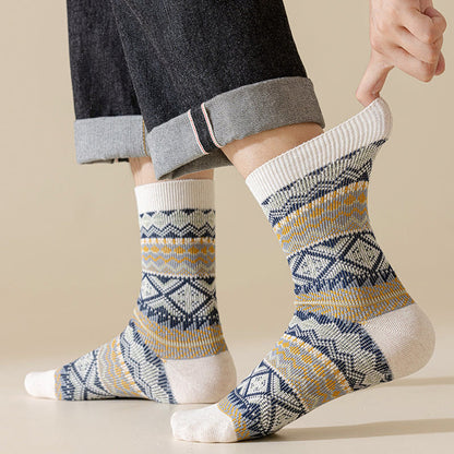 Atmungsaktive Retro-Viertel-Socken in Übergröße (3 Paar)