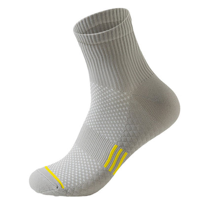 Feuchtigkeitsableitende, mehrfarbige Viertelkompressionsstrümpfe (12 Paar) - Grau - EU40-48 (US7-13) - image 8