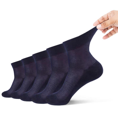 Superelastische Viertelsocken in Übergröße (5 Paar) - 45-50 - Marineblau - image 10