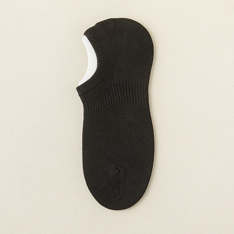 Mesh-Baumwoll-No-Show-Socken (5 Paar) - Schwarz - EU39-46 (US5-12) - image 17