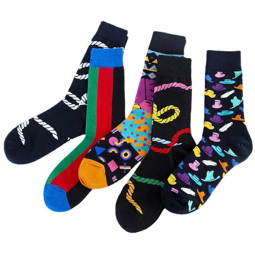 Crew-Socken mit abstraktem Muster in Übergröße (5 Paar) - image 6