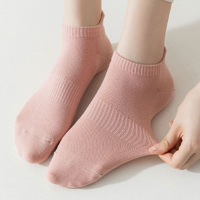Hohle Baumwollsocken für den Knöchel (6 Paar) - EU36-43 (US4-9) - Rosa - image 3