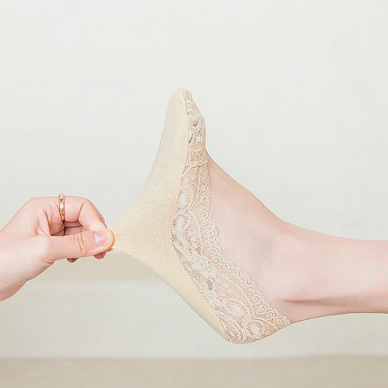 Flache, unsichtbare Spitzensocken (6 Paar) - image 9