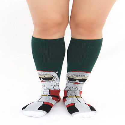Kniehohe Kompressionsstrümpfe für den Weihnachtssport (6 Paar) - image 8
