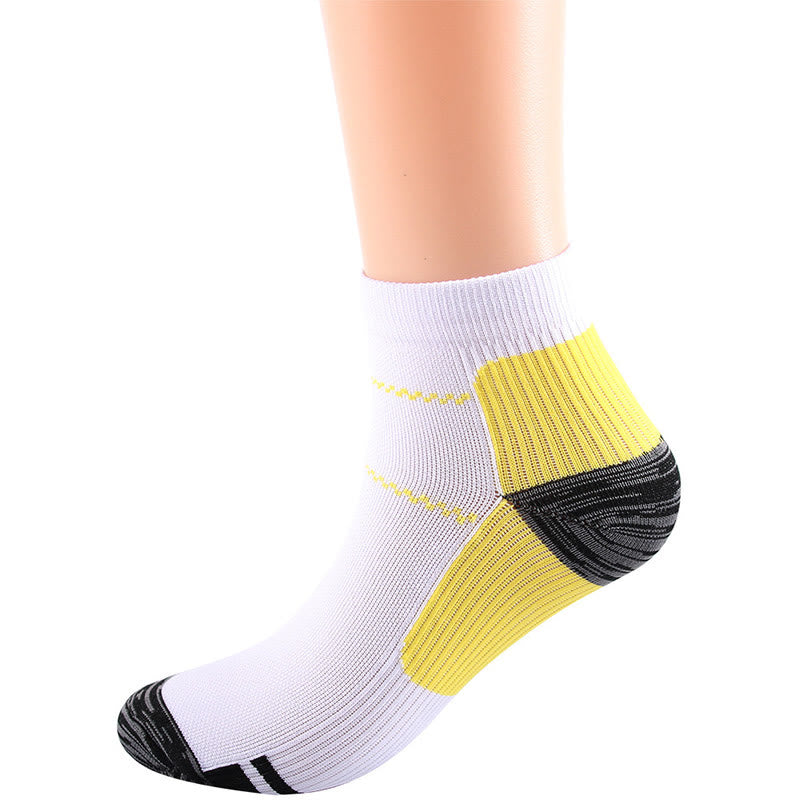 Elastische Sport-Knöchelkompressionsstrümpfe (10 Paar) - Gelb - L/XL - image 16