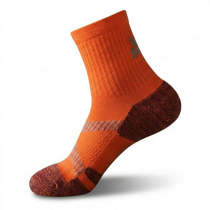 Active Air Knit gepolsterte Viertelkompressionsstrümpfe (3 Paar) - Qrange+Grau+Weiß - EU39-43 (US6-9) - image 5