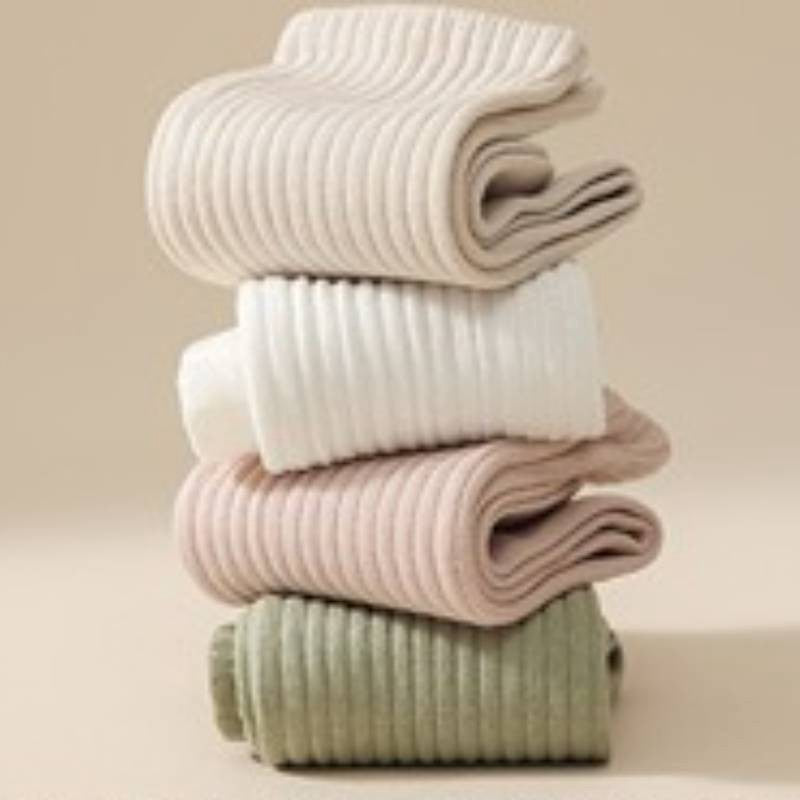 Weiche, gerippte Yoga-Socken aus Baumwollmischgewebe (4 Paar) - image 2