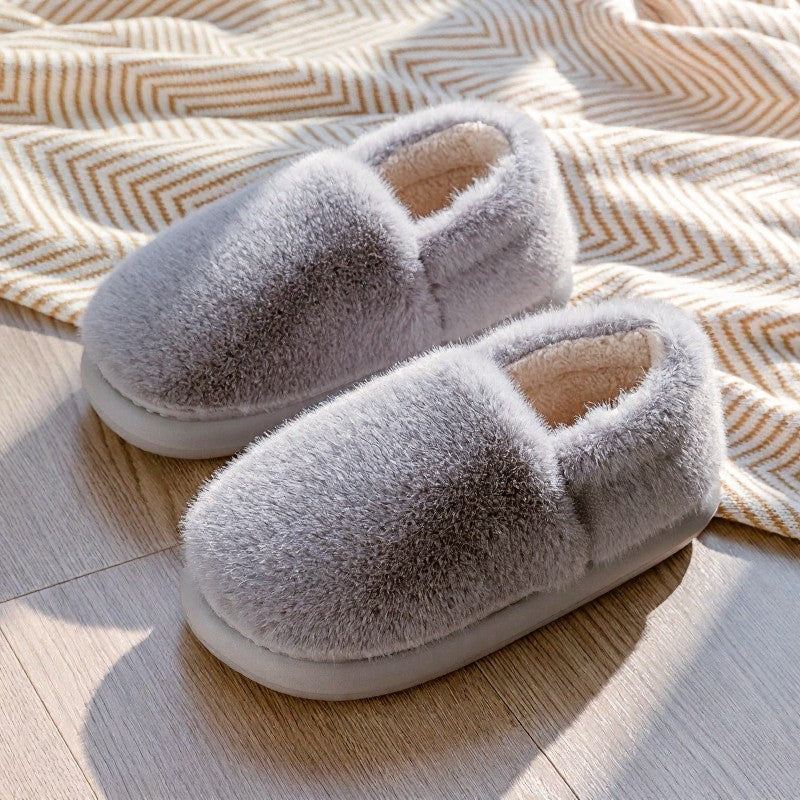 Warme, flauschige Indoor-Schuhe - Grau - EU44-45 (US9-10) - image 2