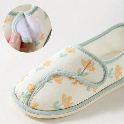 Verstellbare, flauschige Baumwollschuhe mit Gänseblümchenmuster - image 4