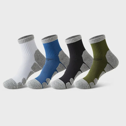 Stoßdämpfende Socken Viertelkompressionsstrümpfe (4 Paar) - Mehrfarbig - EU39-44 (US6-10) - image 1