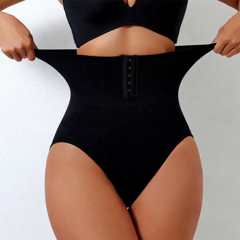 Shapewear mit hohem Bund und Hakenverschluss vorne, die bis zur Mitte des Oberschenkels reicht - image 2