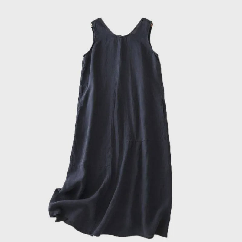 Luftiges Maxikleid aus Baumwolle mit Taschen - image 12