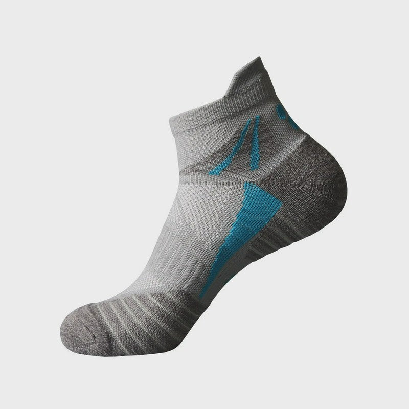 Aktive Mesh-Knöchelkompressionssocken (3 Paar) - Grau + Schwarz + Himmelblau - EU39-43 (US6-9) - image 6