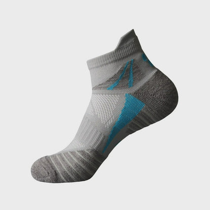 Aktive Mesh-Knöchelkompressionssocken (3 Paar) - Grau + Schwarz + Himmelblau - EU39-43 (US6-9) - image 6
