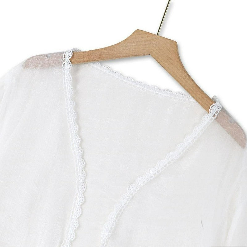 Romantisches zweiteiliges Set mit gepunktetem Kleid - image 1