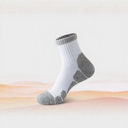 Stoßdämpfende Socken Viertelkompressionsstrümpfe (4 Paar) - Weiß - EU39-44 (US6-10) - image 2