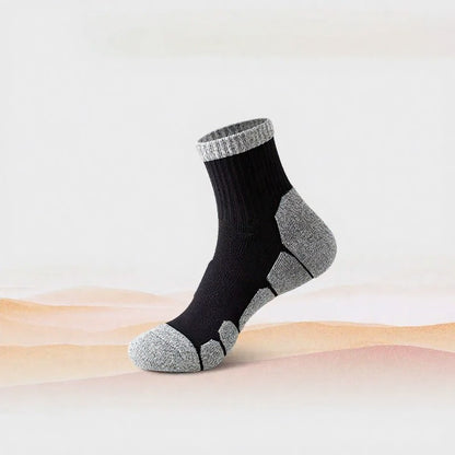 Stoßdämpfende Socken Viertelkompressionsstrümpfe (4 Paar) - Schwarz - EU39-44 (US6-10) - image 5